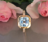 Raffinierter Aquamarin Ring "Surprise"