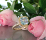 Raffinierter Aquamarin Ring "Surprise"
