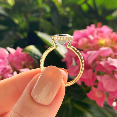 Raffinierter Aquamarin Ring "Surprise"