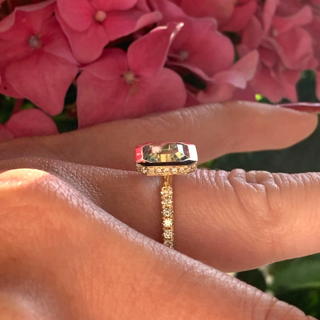 Raffinierter Aquamarin Ring "Surprise"