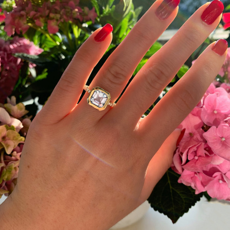 Raffinierter Aquamarin Ring "Surprise"