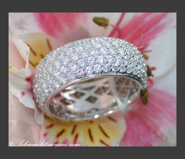Five Row Diamond Eternity Ring Five Row Diamond Eternity Ring