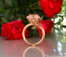 Auffallender Rosenquarz Ring