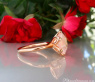 Auffallender Rosenquarz Ring