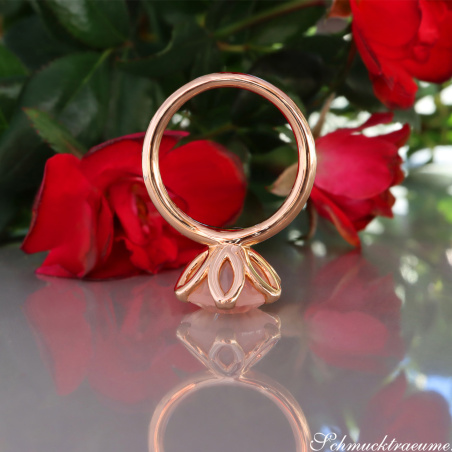 Auffallender Rosenquarz Ring