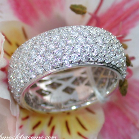 Five Row Diamond Eternity Ring
