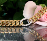 Panzer Armband mit Brillanten in Gelbgold 750 Damen