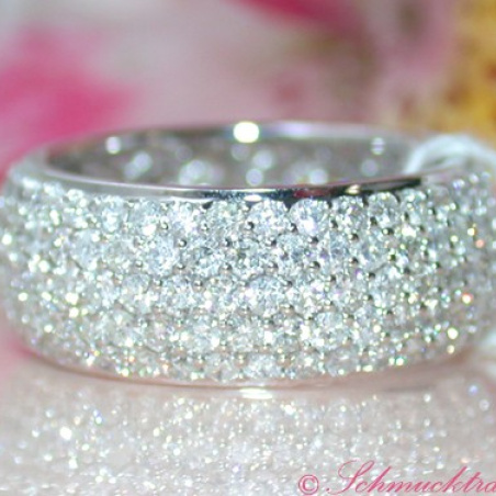 Five Row Diamond Eternity Ring