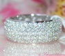 Five Row Diamond Eternity Ring