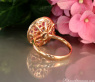 Fabelhafter Morganit Ring mit Pink Saphir und Brillanten