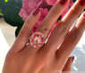 Fabelhafter Morganit Ring mit Pink Saphir und Brillanten