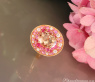 Fabelhafter Morganit Ring mit Pink Saphir und Brillanten