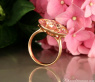 Fabelhafter Morganit Ring mit Pink Saphir und Brillanten
