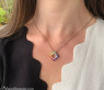 Regenbogen Saphir Anhänger mit Brillanten