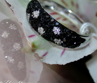 schwarze Diamanten Ring