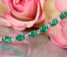 Smaragd Armband mit Brillanten