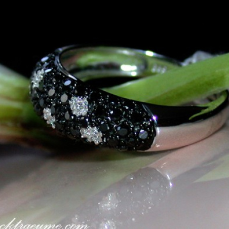 schwarze Diamanten Ring