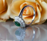 Prachtvoller Smaragd Ring "Entourage"