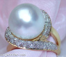 Fabulous Southsea Pearl Diamond Ring