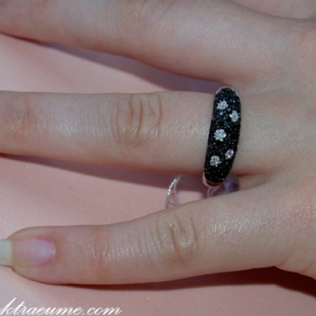 schwarze Diamanten Ring