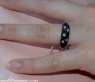 schwarze Diamanten Ring