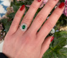 Prachtvoller Smaragd Ring "Entourage"