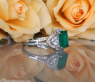 Luxuriöser Ring mit kolumbianischem Smaragd und Diamant Herzen (Muzo)
