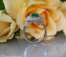 Luxuriöser Ring mit kolumbianischem Smaragd und Diamant Herzen (Muzo)