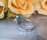 Luxuriöser Ring mit kolumbianischem Smaragd und Diamant Herzen (Muzo)