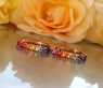Regenbogen Saphir Ohrringe / Creolen