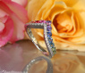 Raffinierter Regenbogen Saphir Ring mit Brillanten