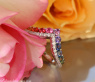 Raffinierter Regenbogen Saphir Ring mit Brillanten