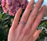 Raffinierter Regenbogen Saphir Ring mit Brillanten