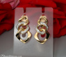 Brillanten Ohrringe im Glieder Design Gelbgold 750