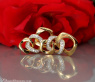 Brillanten Ohrringe im Glieder Design Gelbgold 750