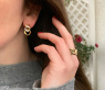 Brillanten Ohrringe im Glieder Design Gelbgold 750
