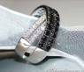 Sleek Black & White Diamond Ring