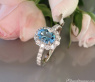 Zeitlos eleganter Aquamarin Ring mit Brillanten