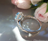 Zeitlos eleganter Aquamarin Ring mit Brillanten