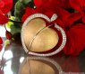 Prachtvolles Herz Collier mit Brillanten „Golden Sparkle“