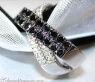 Sleek Black & White Diamond Ring