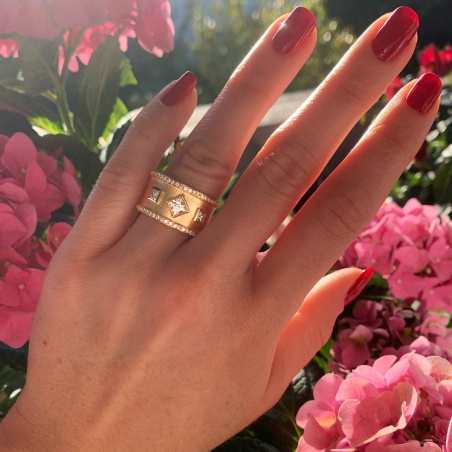Exklusiver Princess Diamanten Ring Grandezza
