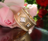 Exklusiver Princess Diamanten Ring Grandezza