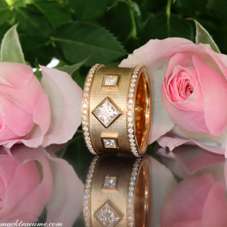 Exklusiver Princess Diamanten Ring Grandezza