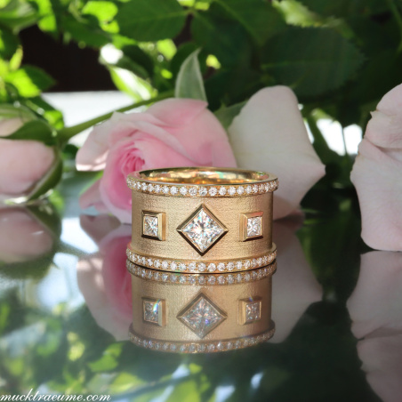 Exklusiver Princess Diamanten Ring Grandezza