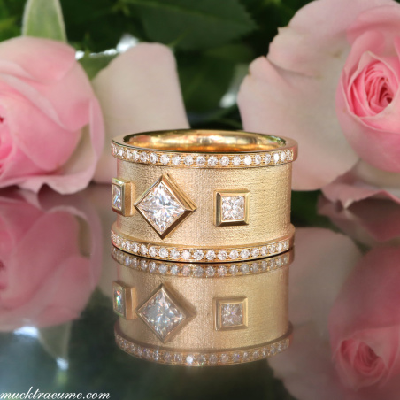 Exklusiver Princess Diamanten Ring Grandezza