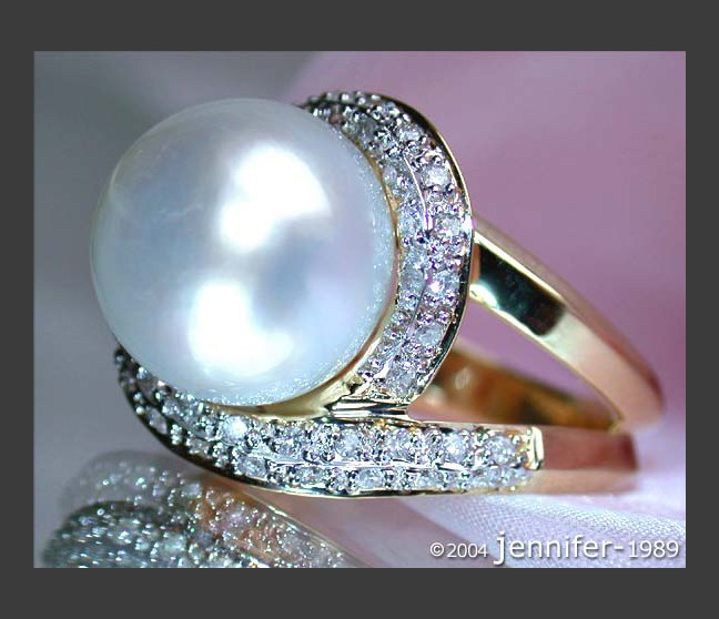 Fabulous Southsea Pearl Diamond Ring Fabulous Southsea Pearl Diamond Ring