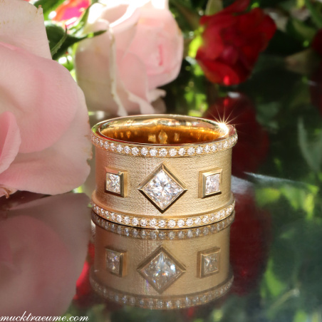 Exklusiver Princess Diamanten Ring Grandezza
