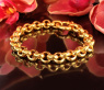 Gold Pur: Stattliches Erbs Armband in Gelbgold 585