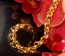 Gold Pur: Stattliches Erbs Armband in Gelbgold 585